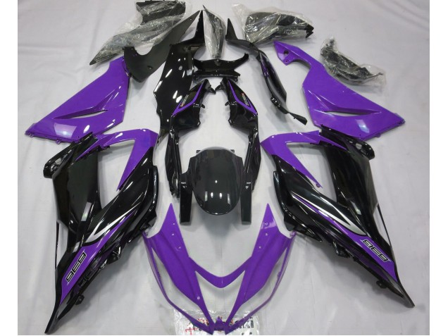 Black and Purple 13-18 ZX6R Fairings