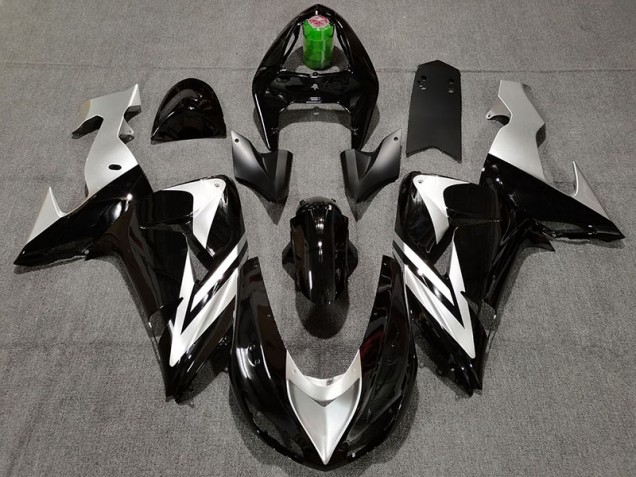 Black and Silver 06-07 ZX10R Fairings