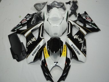 Black and White 07-08 GSXR 1000 Fairings