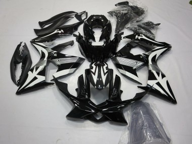 Black and White 09-16 GSXR 1000 Fairings