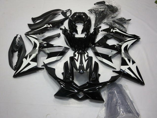 Black and White 09-16 GSXR 1000 Fairings Black and White 09-16 GSXR 1000 Fairings