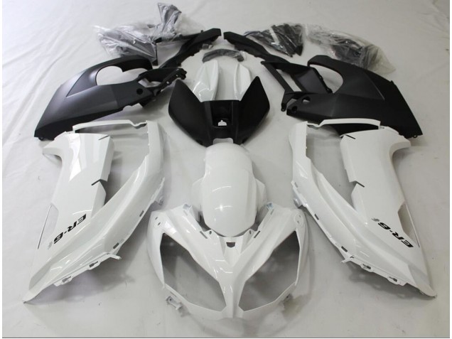 Black and White 12-16 Ninja 650R Fairings Black and White 12-16 Ninja 650R Fairings