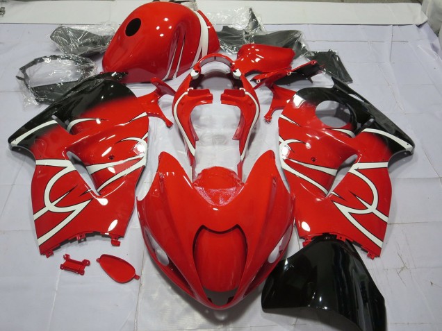 Black and White 97-07 GSXR 1300 Hayabusa Fairings Black and White 97-07 GSXR 1300 Hayabusa Fairings