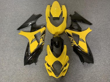 Black and Yellow 07-08 GSXR 1000 Fairings