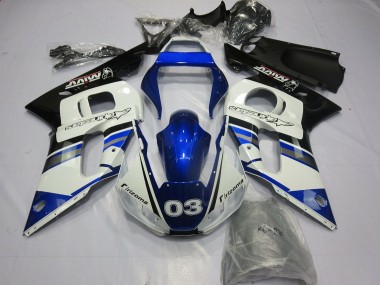 Blue White 03 98-02 R6 Fairings