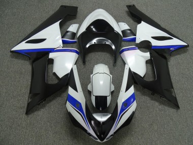 Blue White and Black 05-06 ZX6R Fairings