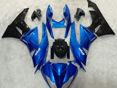 Blue and Black Ninja 09-12 ZX6R Fairings