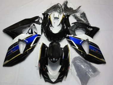 Blue and Gold 09-16 GSXR 1000 Fairings