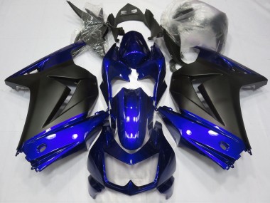Blue and Matte Black 08-12 Ninja 250 Fairings