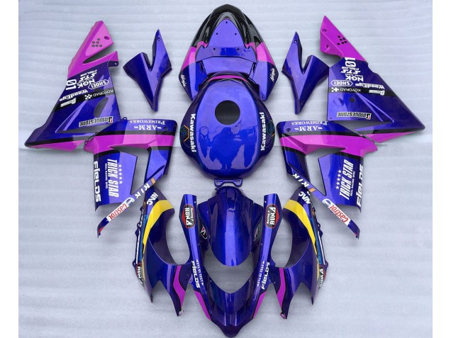 Blue and Pink Trickstar 04-05 ZX10R Fairings Blue and Pink Trickstar 04-05 ZX10R Fairings