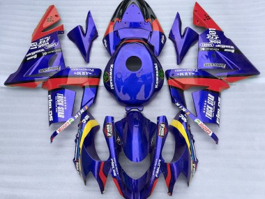 Blue and Red Trickstar 04-05 ZX10R Fairings