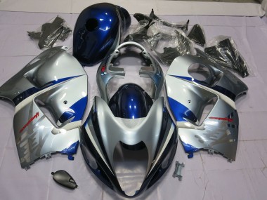 Blue and Silver 97-07 GSXR 1300 Hayabusa Fairings