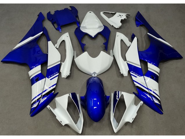 Blue and White Custom OEM Style 08-16 R6 Fairings Blue and White Custom OEM Style 08-16 R6 Fairings
