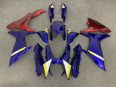 Blue with Red Lowers 11-24 GSXR 600-750 Fairings