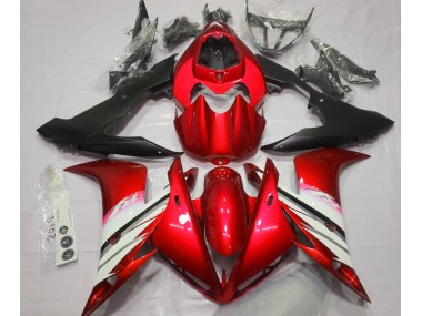 Bright Red & White 04-06 R1 Fairings