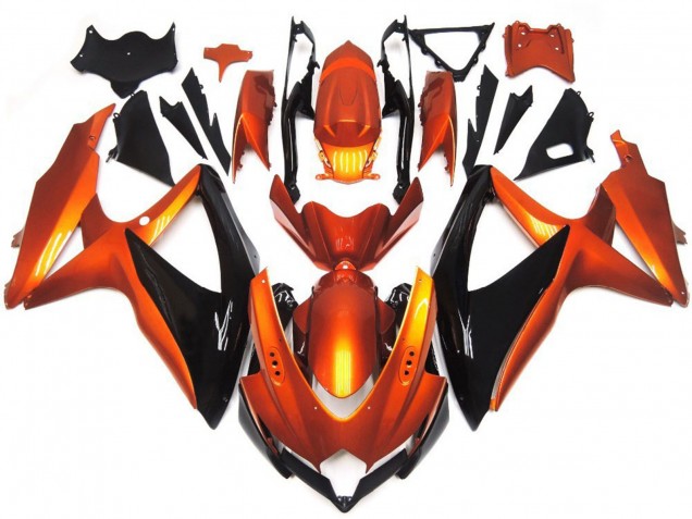 Bronze Orange and Black 08-10 GSXR 600-750 Fairings Bronze Orange and Black 08-10 GSXR 600-750 Fairings