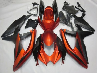 Burnt Matte Orange 08-10 GSXR 600-750 Fairings