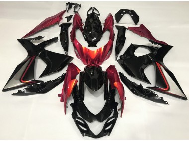 Burnt Orange and Black 09-16 GSXR 1000 Fairings