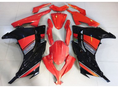 Candy Red and Black 13-18 Ninja 300 Fairings