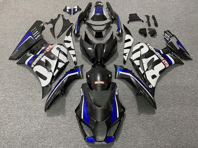 Carbon Fiber Style & Blue 17-23 GSXR 1000 Fairings Carbon Fiber Style & Blue 17-23 GSXR 1000 Fairings