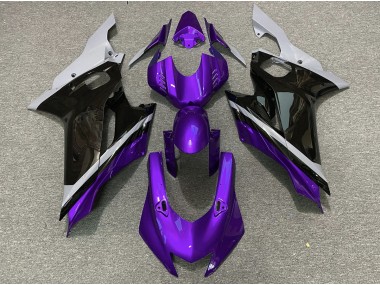 Cement Black and Purple 17-21 R6 Fairings