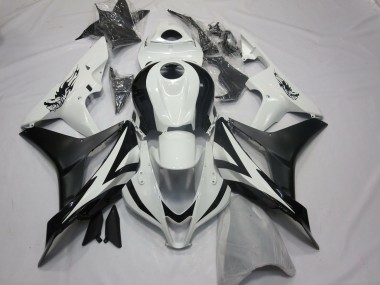 Custom OEM Style White and Black 07-08 CBR600RR Fairings
