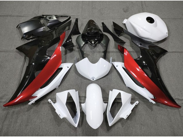 Custom Red Black and White 08-16 R6 Fairings Custom Red Black and White 08-16 R6 Fairings