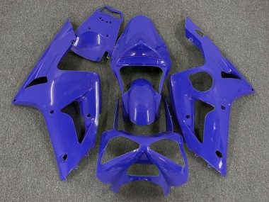 Dark Blue Plain 03-04 ZX6R Fairings
