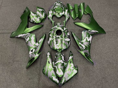 Dark Green Camo 04-06 R1 Fairings