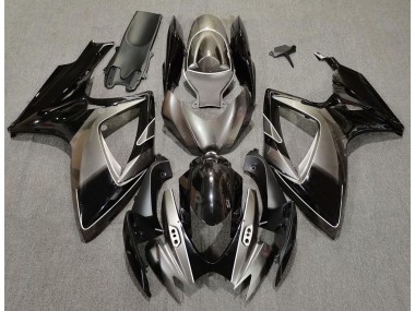 Dark Silver and Black 06-07 GSXR 600-750 Fairings