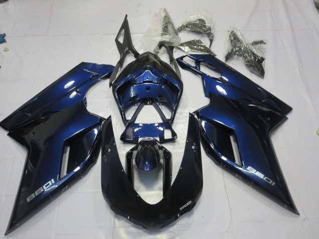 Deep Blue 07-14 Ducati 848 1098 1198 Fairings Deep Blue 07-14 Ducati 848 1098 1198 Fairings