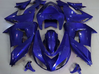 Deep Blue Plain 06-07 ZX10R Fairings