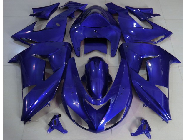 Deep Blue Plain 06-07 ZX10R Fairings
