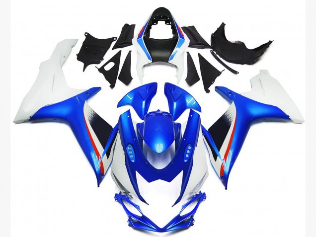 Deep Blue and Gloss White Style 11-24 GSXR 600-750 Fairings Deep Blue and Gloss White Style 11-24 GSXR 600-750 Fairings