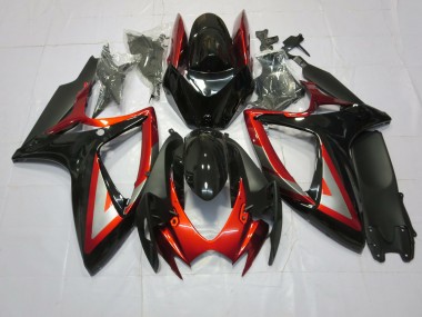 Deep Red Black 06-07 GSXR 600-750 Fairings