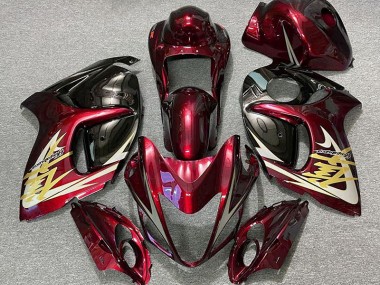Deep Red & Gold 08-20 GSXR 1300 Hayabusa Fairings