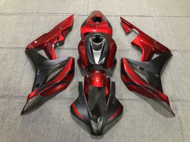 Deep Red and Matte Black 07-08 CBR600RR Fairings