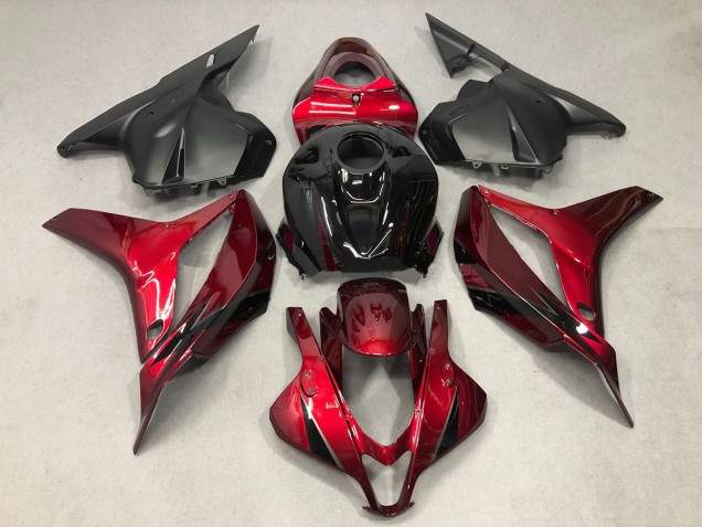Deep Red with Black 09-12 CBR600RR Fairings Deep Red with Black 09-12 CBR600RR Fairings