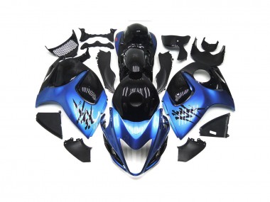 Deep blue with Black Custom 08-20 GSXR 1300 Hayabusa Fairings