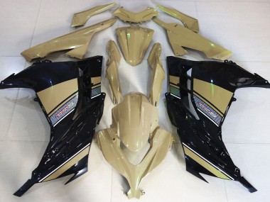 Desert Tan and Black 13-18 Ninja 300 Fairings