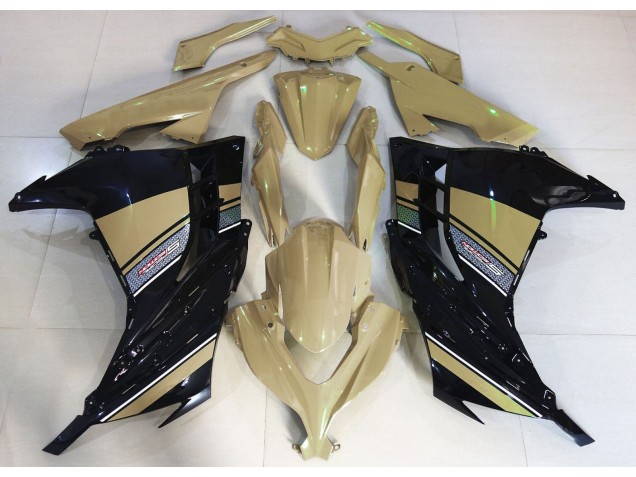 Desert Tan and Black 13-18 Ninja 300 Fairings