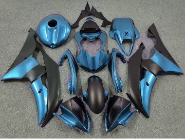 Electric Blue and Matte Black 08-16 R6 Fairings