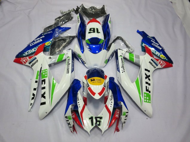 Fixi Blue 08-10 GSXR 600-750 Fairings Fixi Blue 08-10 GSXR 600-750 Fairings
