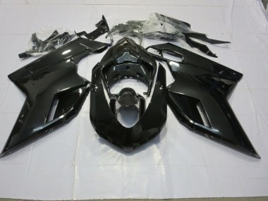 Gloss Black 07-14 Ducati 848 1098 1198 Fairings