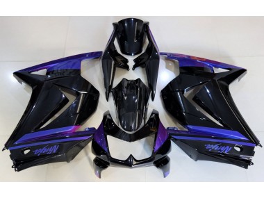 Gloss Black & Blue 08-12 Ninja 250 Fairings