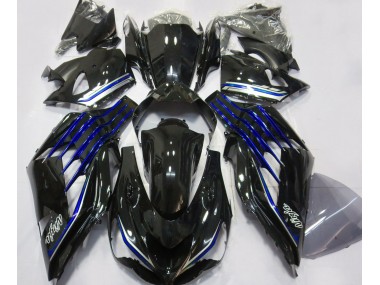 Gloss Black & Blue 12-21 ZX14R Fairings