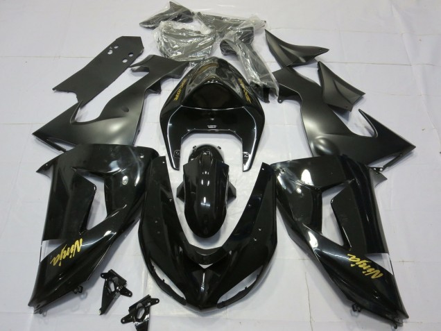 Gloss Black Gold 06-07 ZX10R Fairings Gloss Black Gold 06-07 ZX10R Fairings