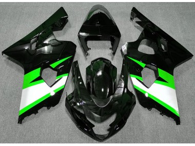 Gloss Black & Green 04-05 GSXR 600-750 Fairings