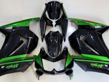 Gloss Black & Green 08-12 Ninja 250 Fairings