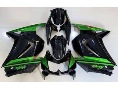 Gloss Black & Green 08-12 Ninja 250 Fairings